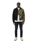 Bistre Half and Half Washed Twill Jacket