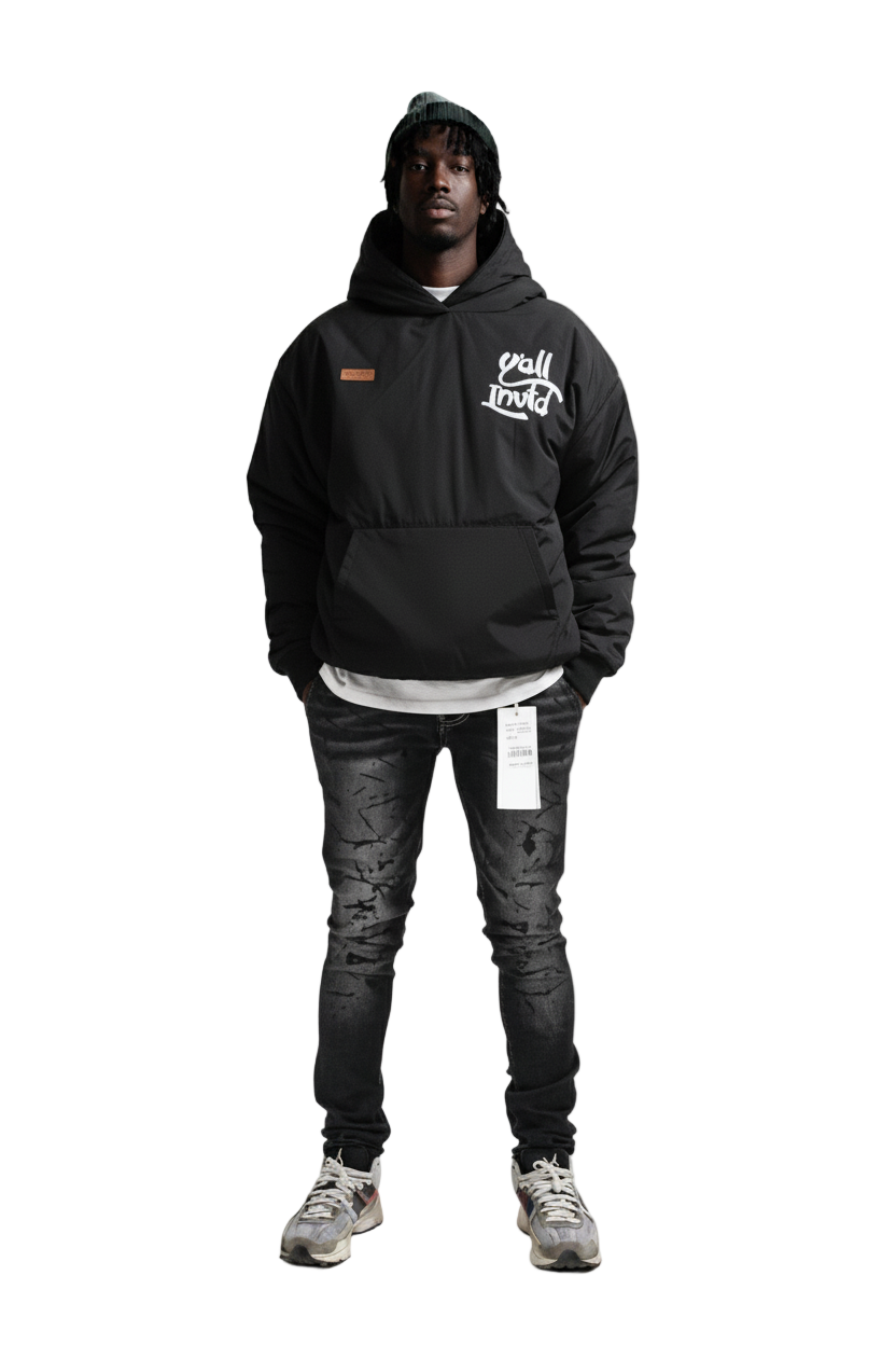 KOALA Padded Crop Style Nylon Pullover Jacket