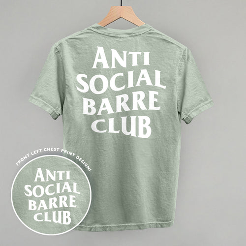 Anti Social Barre Club (White) (Back Print)