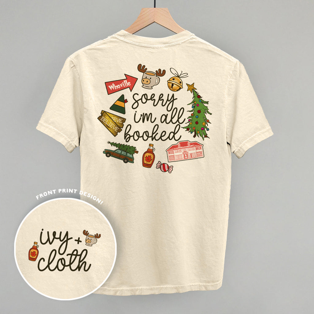 Sorry I'm All Booked Christmas Movies (Back Print)