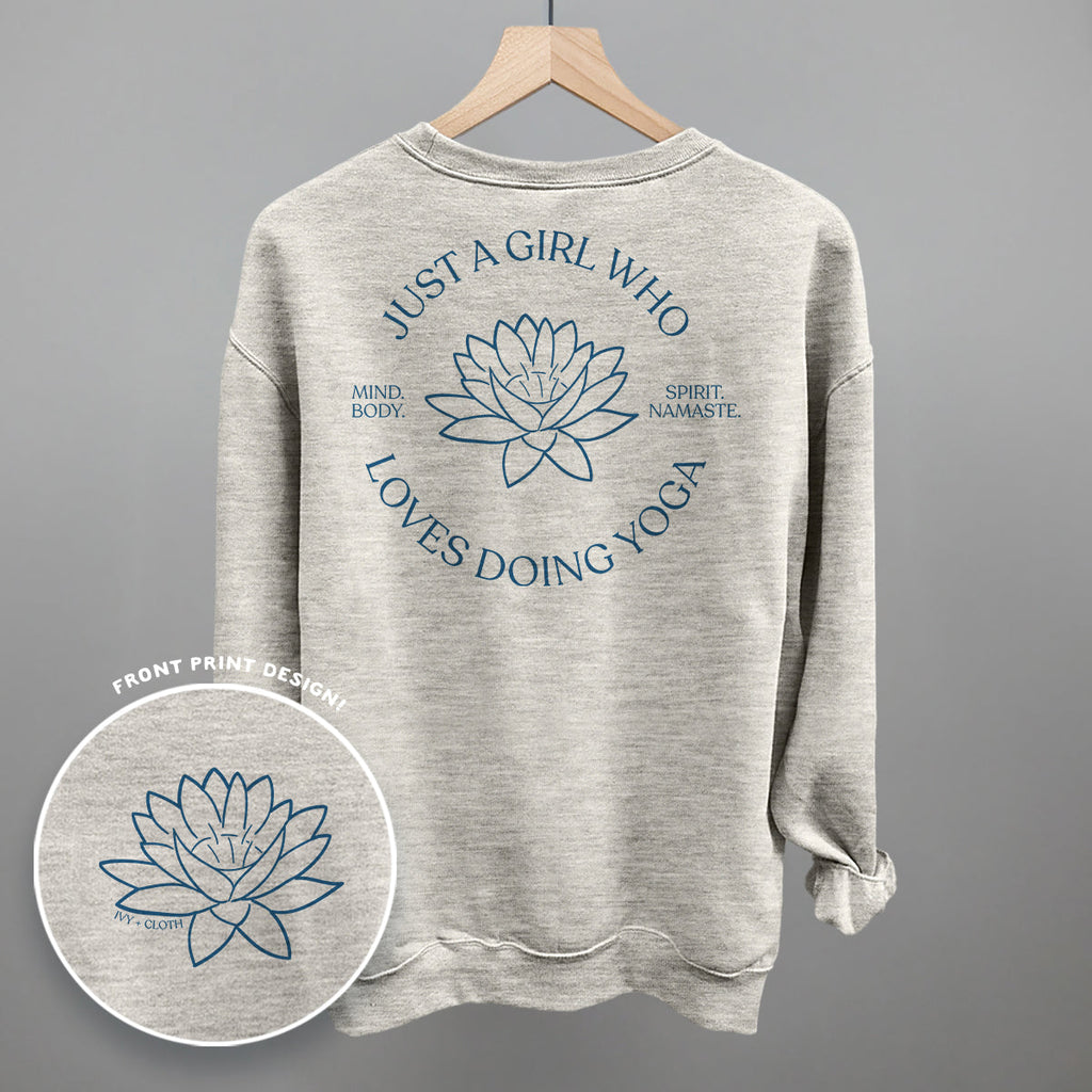Just A Girl Who Loves Doing Yoga (Back Print)