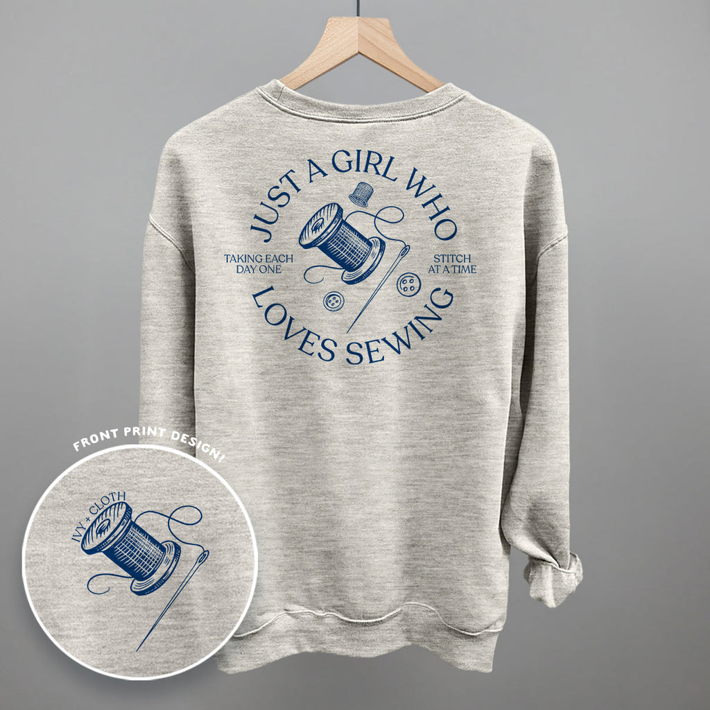 Just A Girl Who Loves Sewing (Back Print)