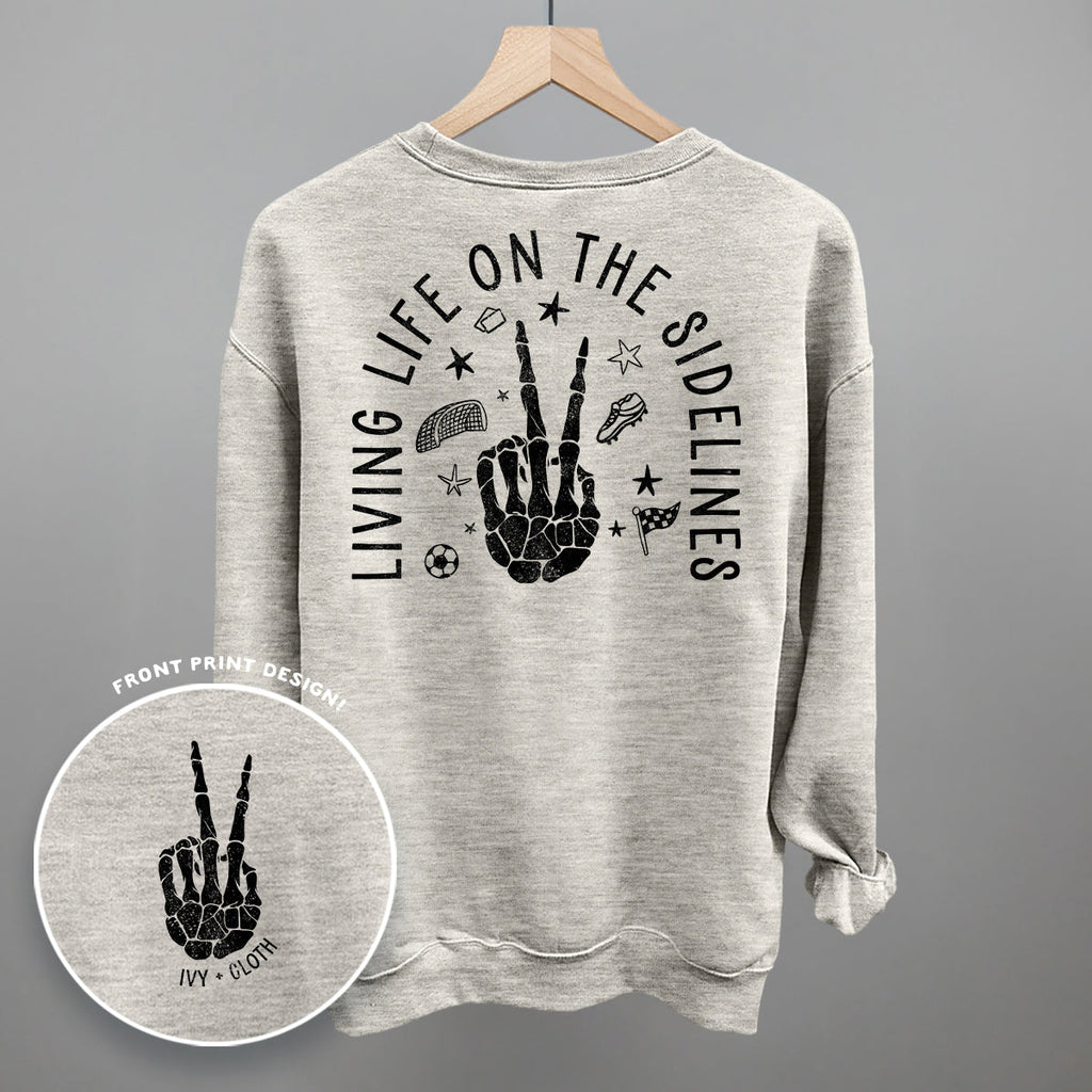 Living Life On The Sidelines Soccer (Back Print)