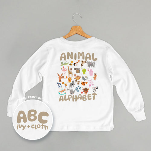ABC Animals (Kids Back Print)