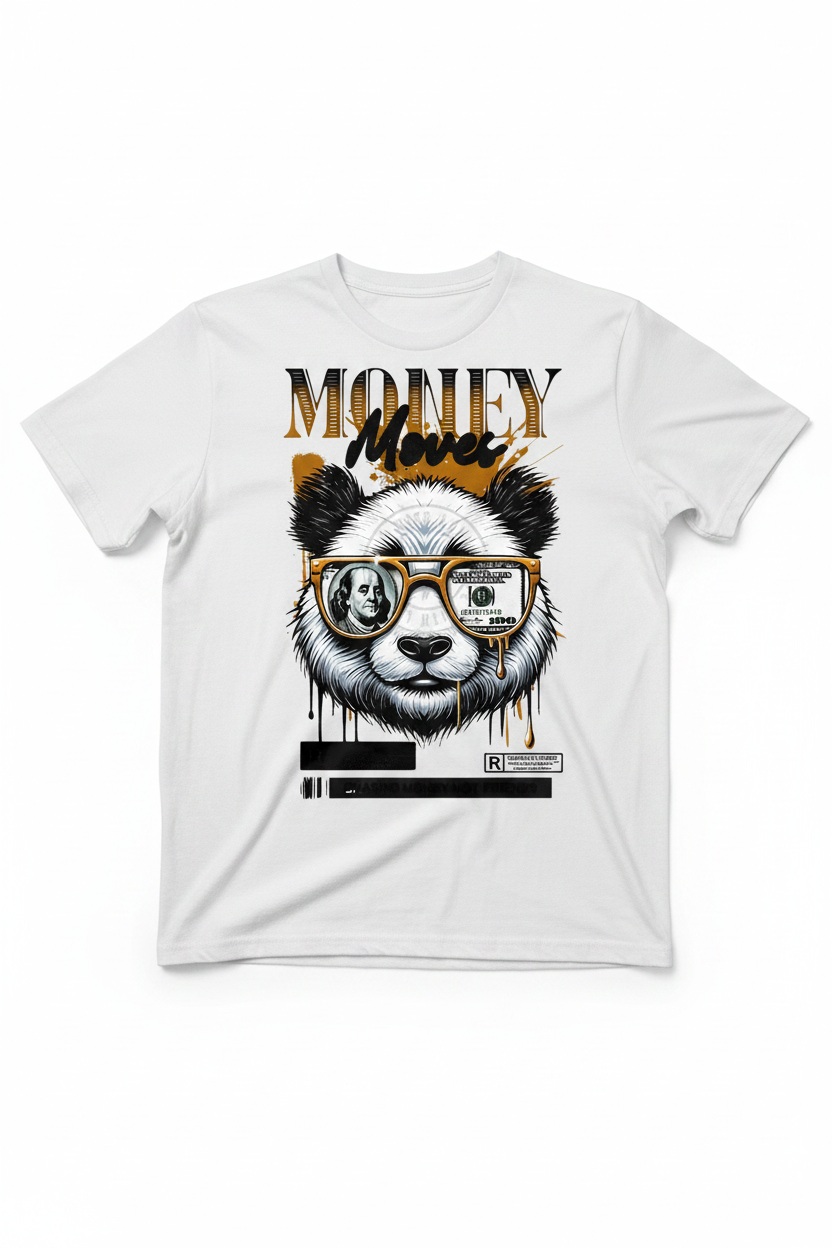 “Money Moves” White Graphic Tee
