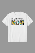 So God made a MOM. White Graphic Tee