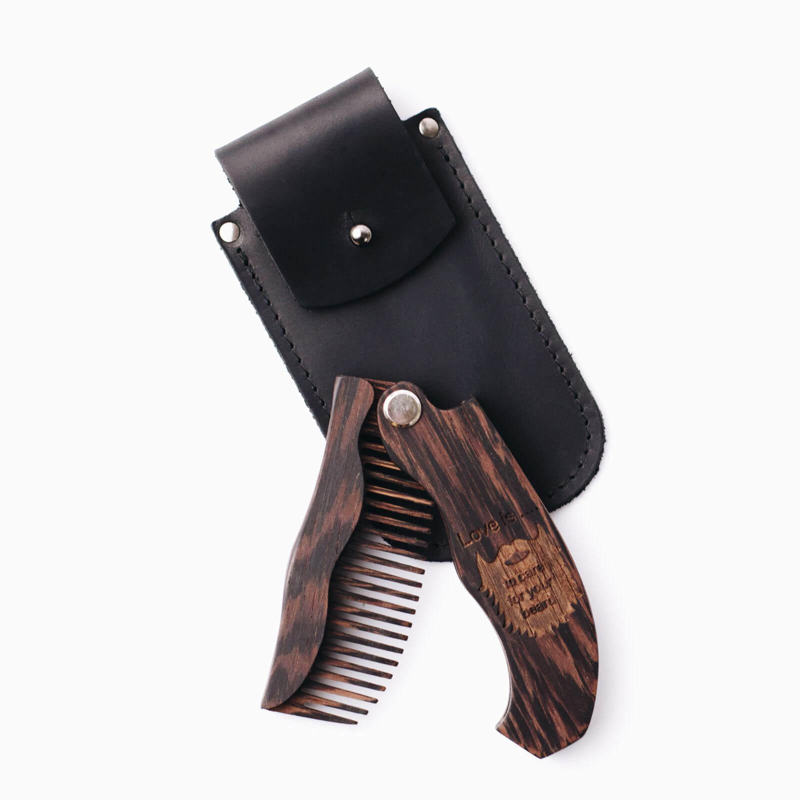 Wooden Beard Comb - Super dad