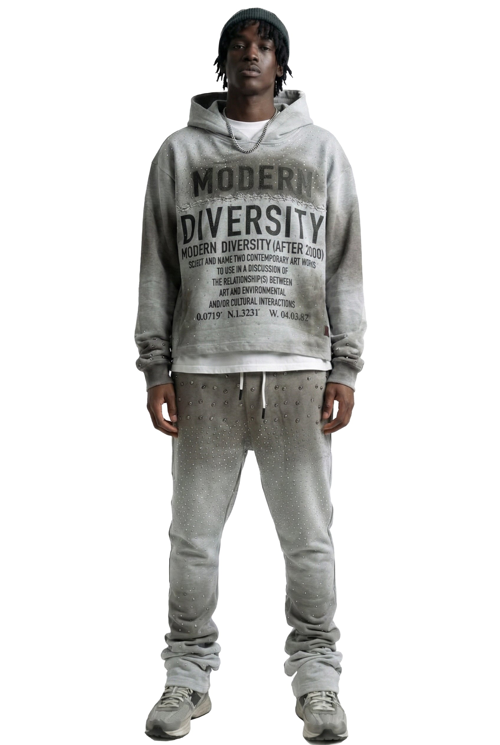 OBSIDIAN French Terry Long Sleeve Crop Top Pullover Hoodie only