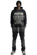 ZICORN French Terry Long Sleeve Crop Top Pullover Hoodie only