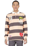 SEPIA Men's Long Sleeve Polo Shirt