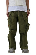 VONT FINE TWILL NYLON BAGGY FIT CARGO PANTS