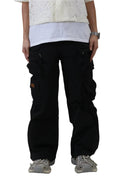 VUSE FINE TWILL NYLON BAGGY FIT CARGO PANTS