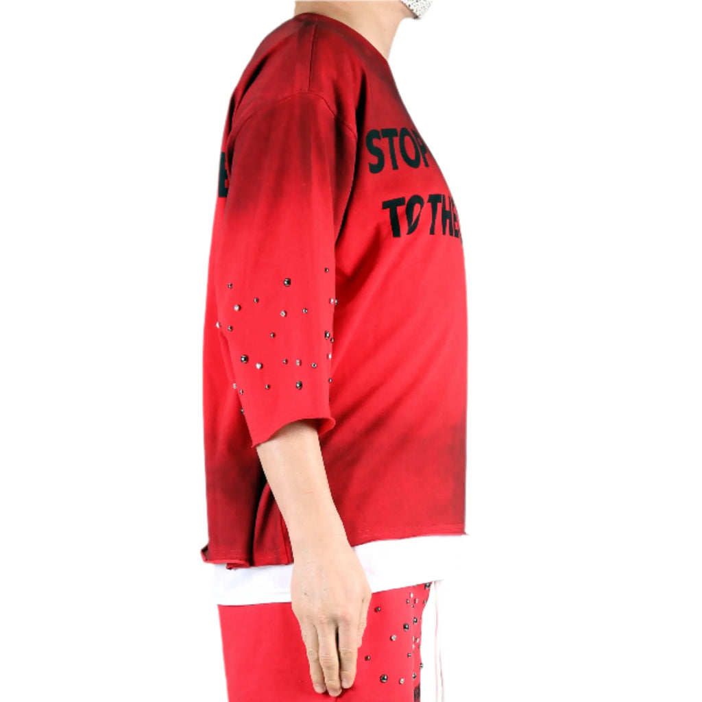 GARCIA S/N Jersey 3/4 Sleeve Crop top Tee