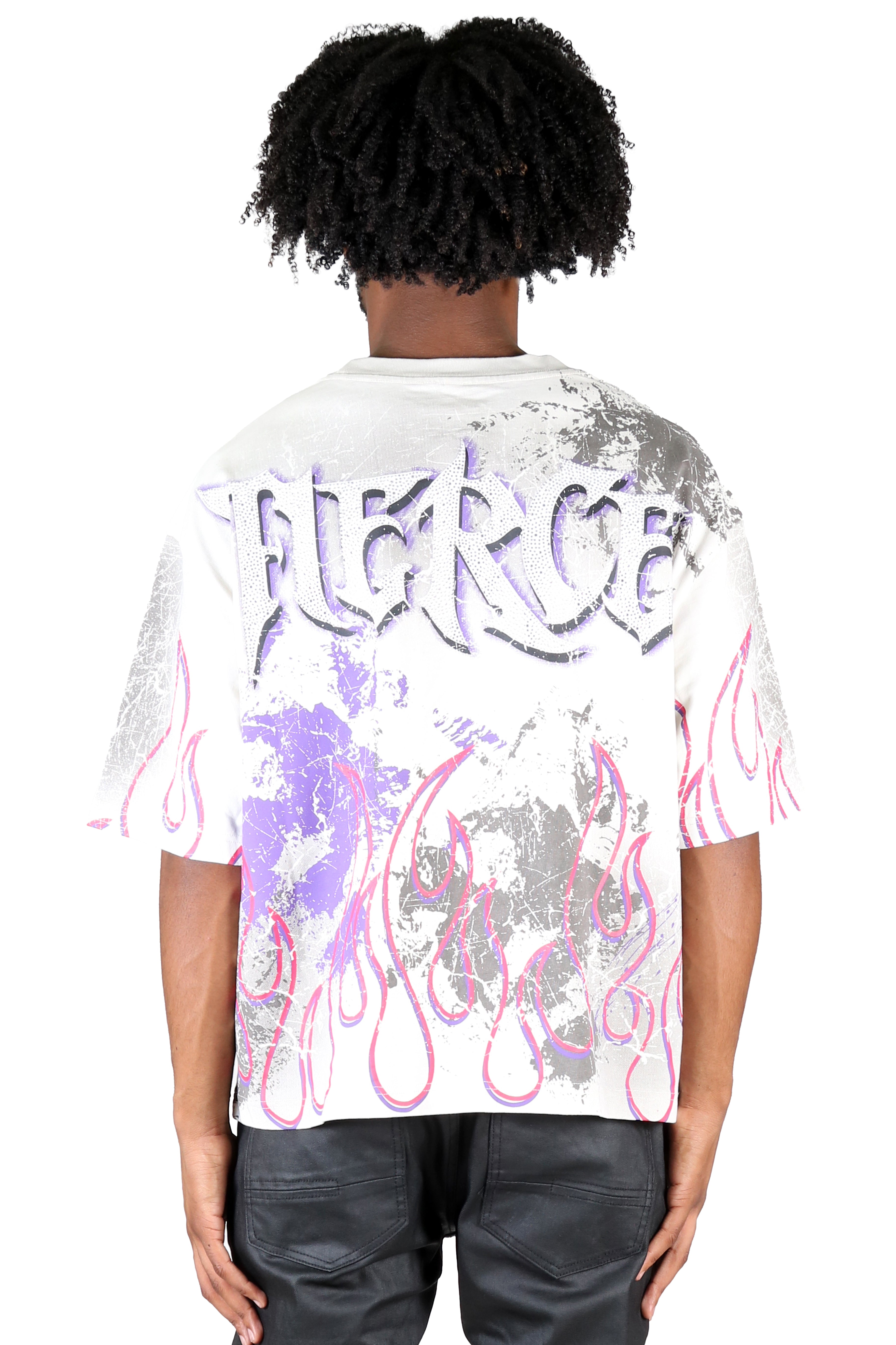 BERYL S/N Jersey 3/4 Sleeve Crop Top Tee