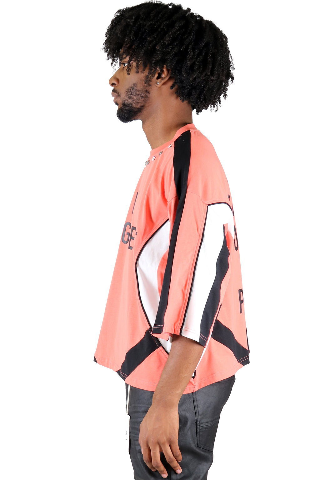 ECLIPSE S/N Jersey 3/4 Sleeve Crop Top Tee