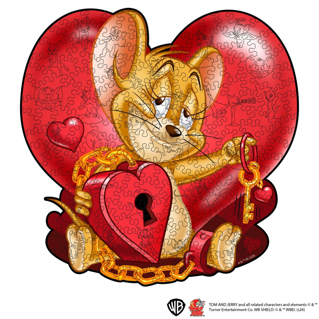 Wooden jigsaw puzzle Tom & Jerry™ – Key to the Heart