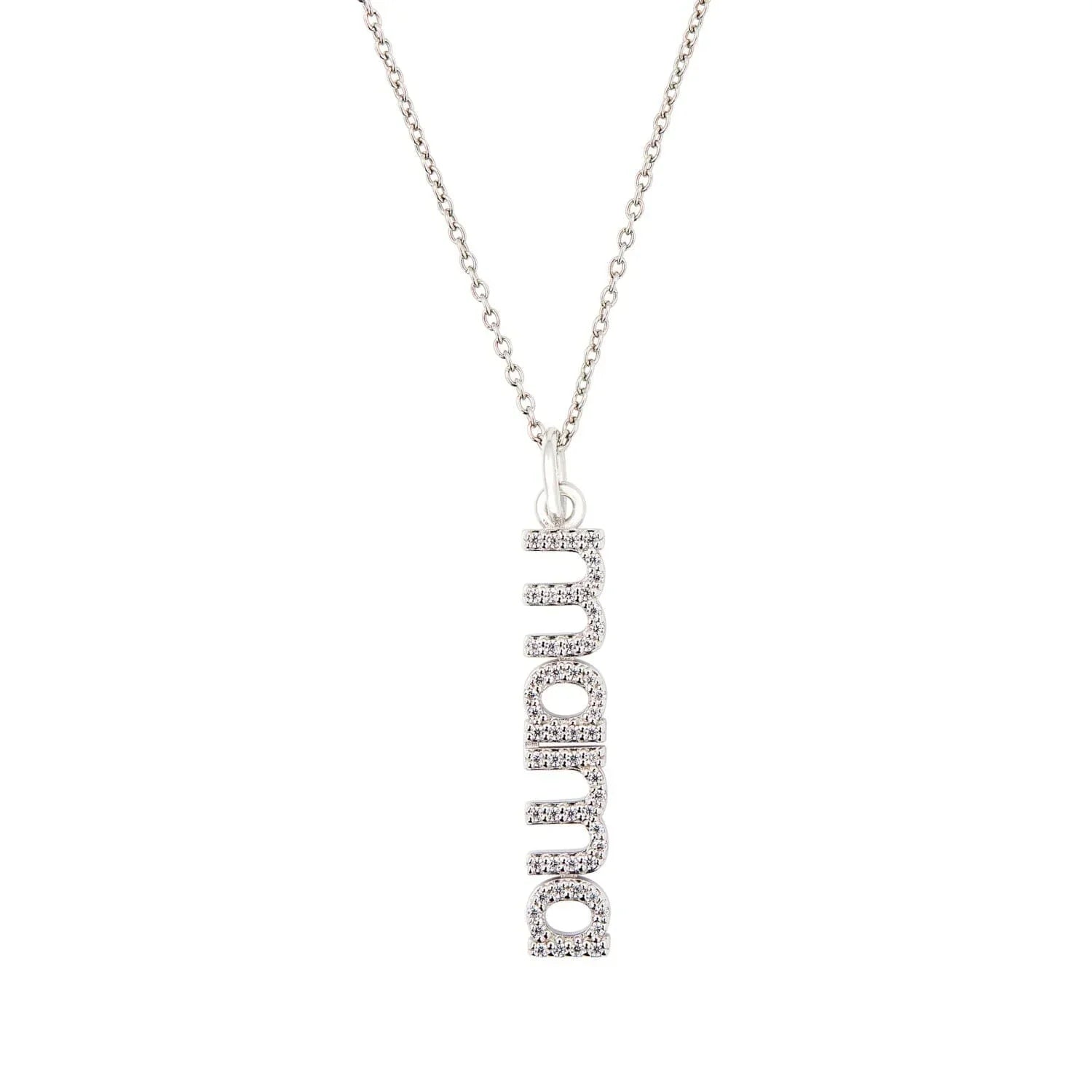 Pavé Vertical Mama Necklace