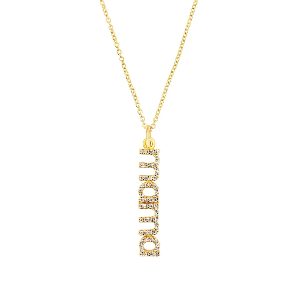 Pavé Vertical Mama Necklace