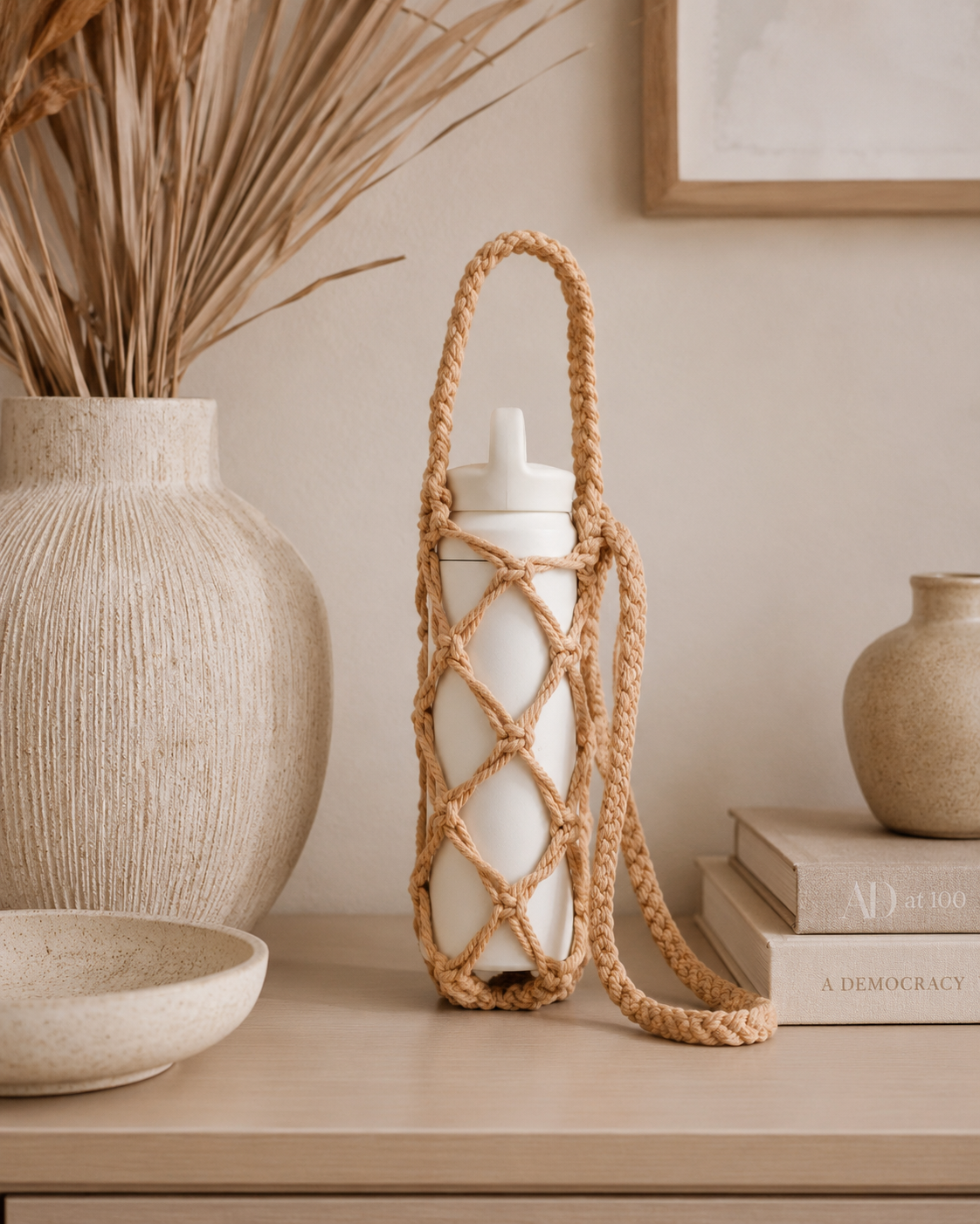 Macrame Water Bottle Holder