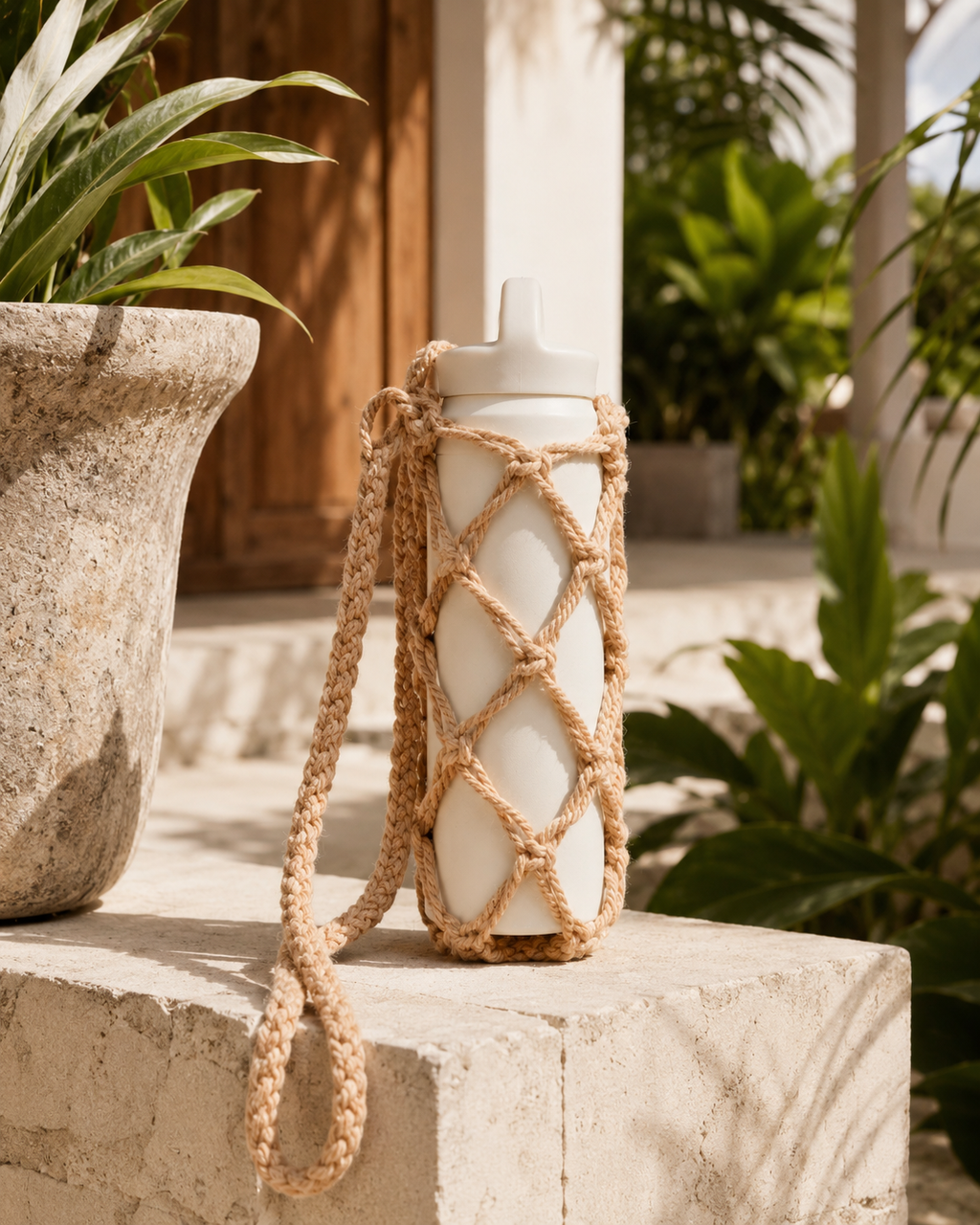 Macrame Water Bottle Holder
