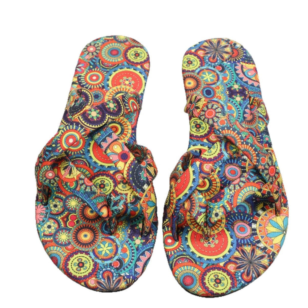 Women’s Boho Flat Printed Slippers