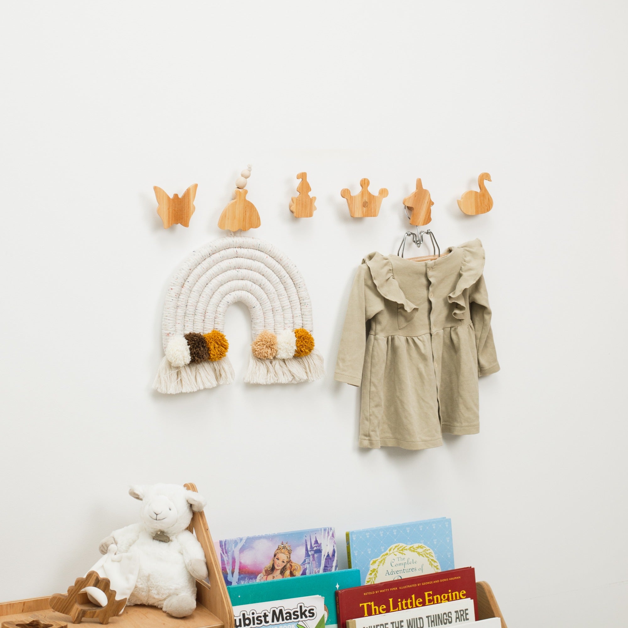 Button wall hooks