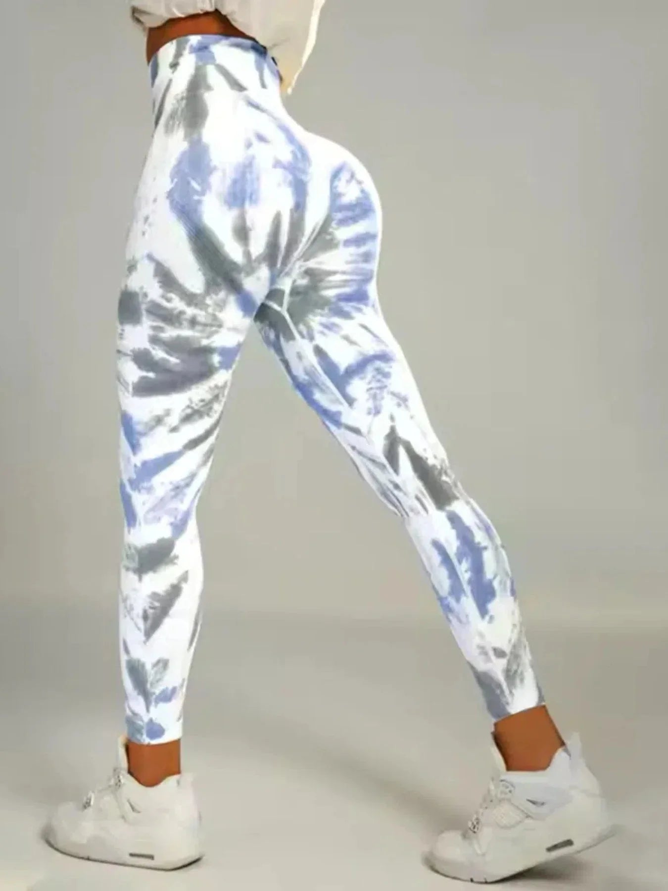 🧘‍♀️ Tie-Dye Seamless High-Waist Scrunch Butt Leggings