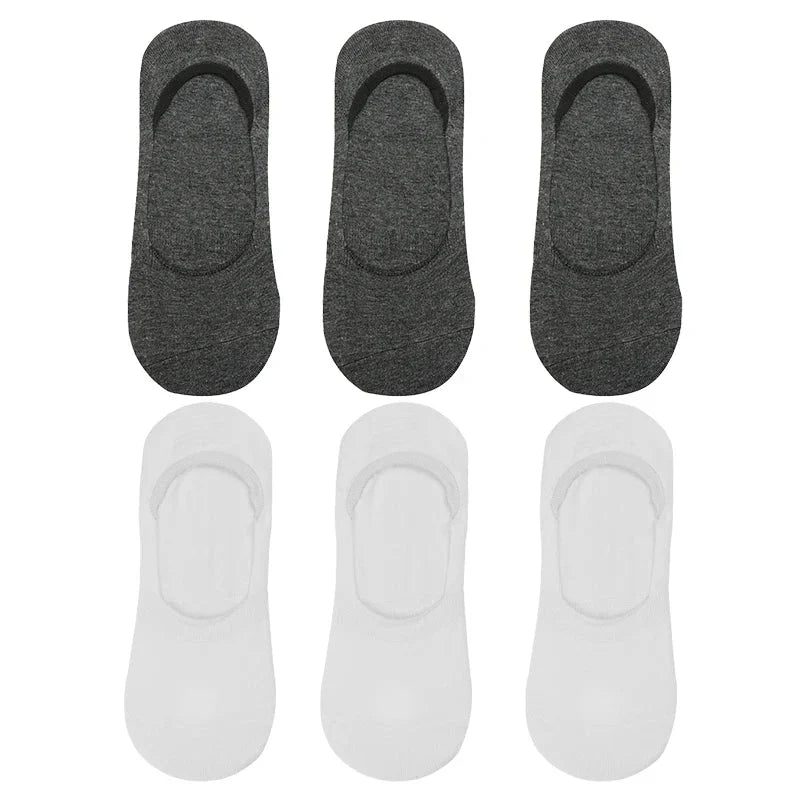6-Pack Bamboo Invisible Low-Cut Socks | Breathable Boat Socks