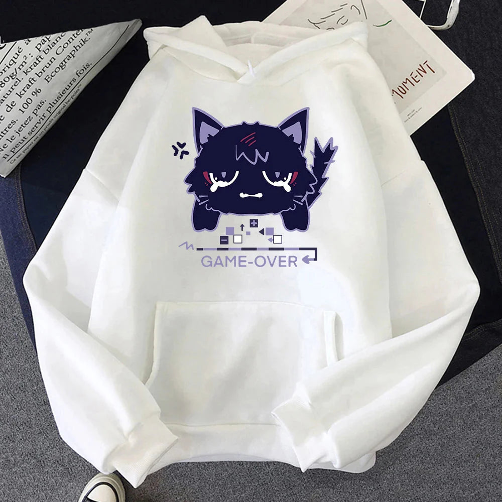 Genshin Impact Scaramouche Cat Hoodie