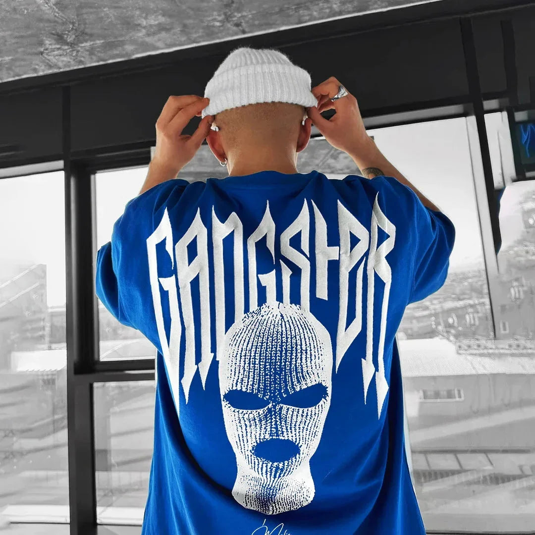 👕 Masked Persona Oversized Harajuku T-Shirt