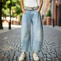 Women’s Mid Rise Wide Leg Jeans