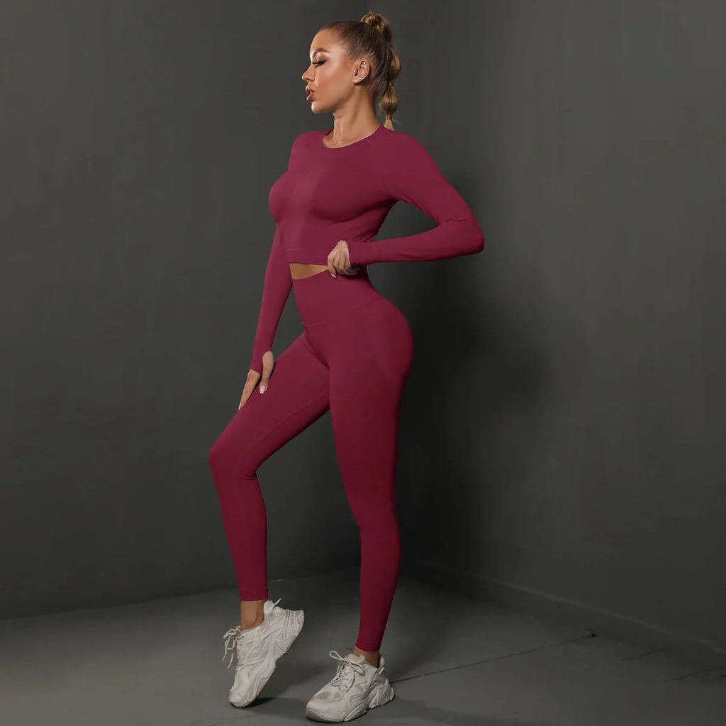 Women's Seamless Long Sleeve Yoga Top