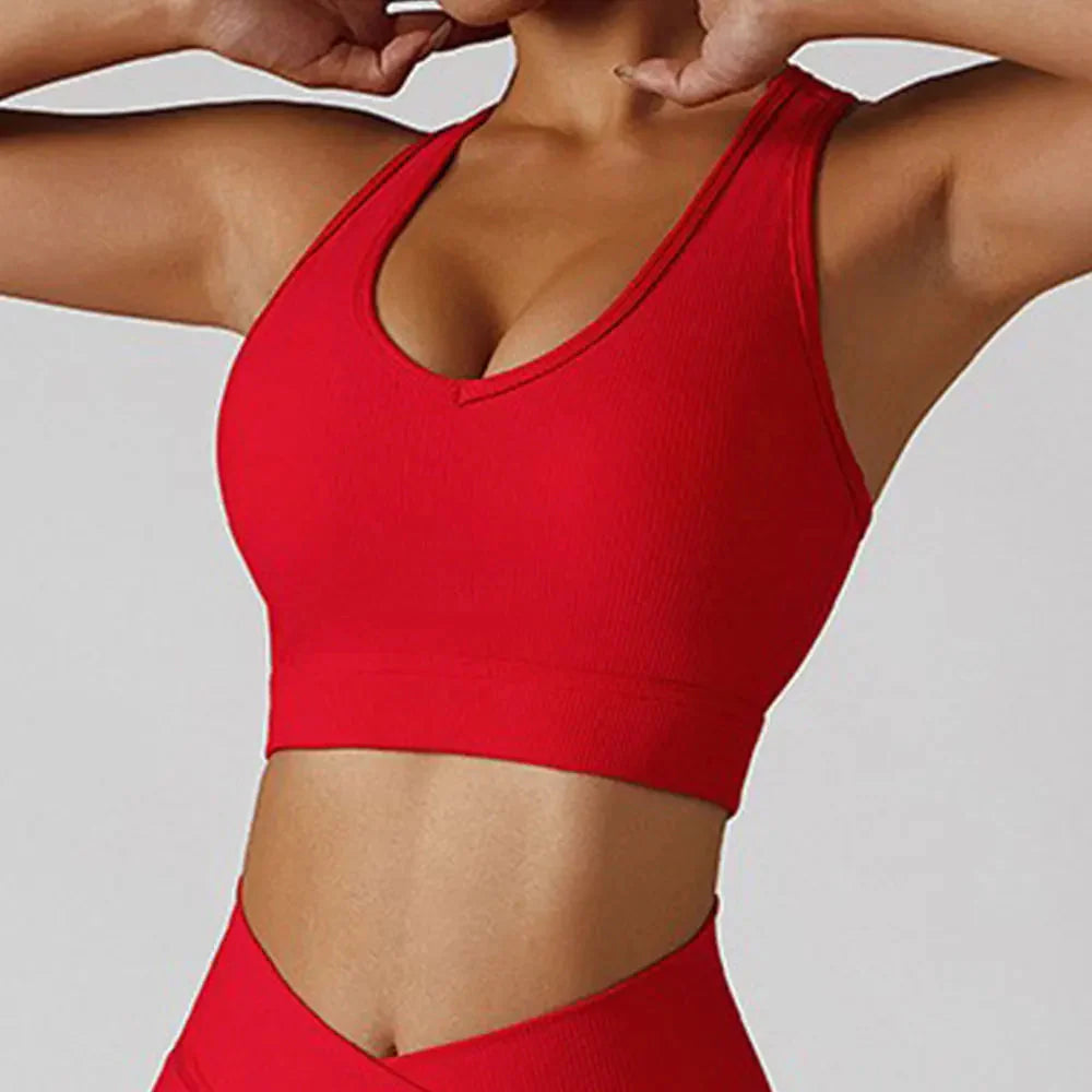 3-Piece Seamless Yoga Set – Jacket, Bra & Leggings