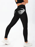 🖤 Women's Claw Skull High-Waisted Yoga Leggings