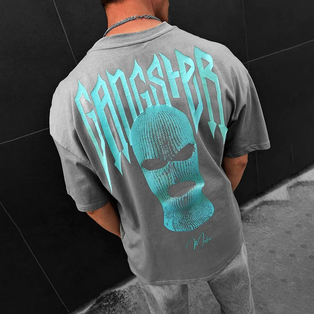 👕 Masked Persona Oversized Harajuku T-Shirt