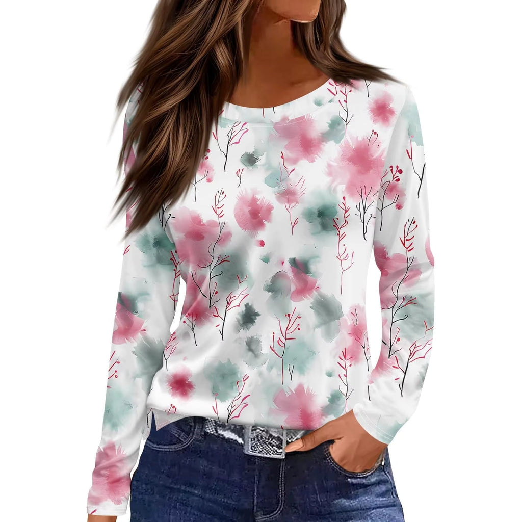 Vintage Floral Mesh Blouse – 9 Styles, S–XXXL
