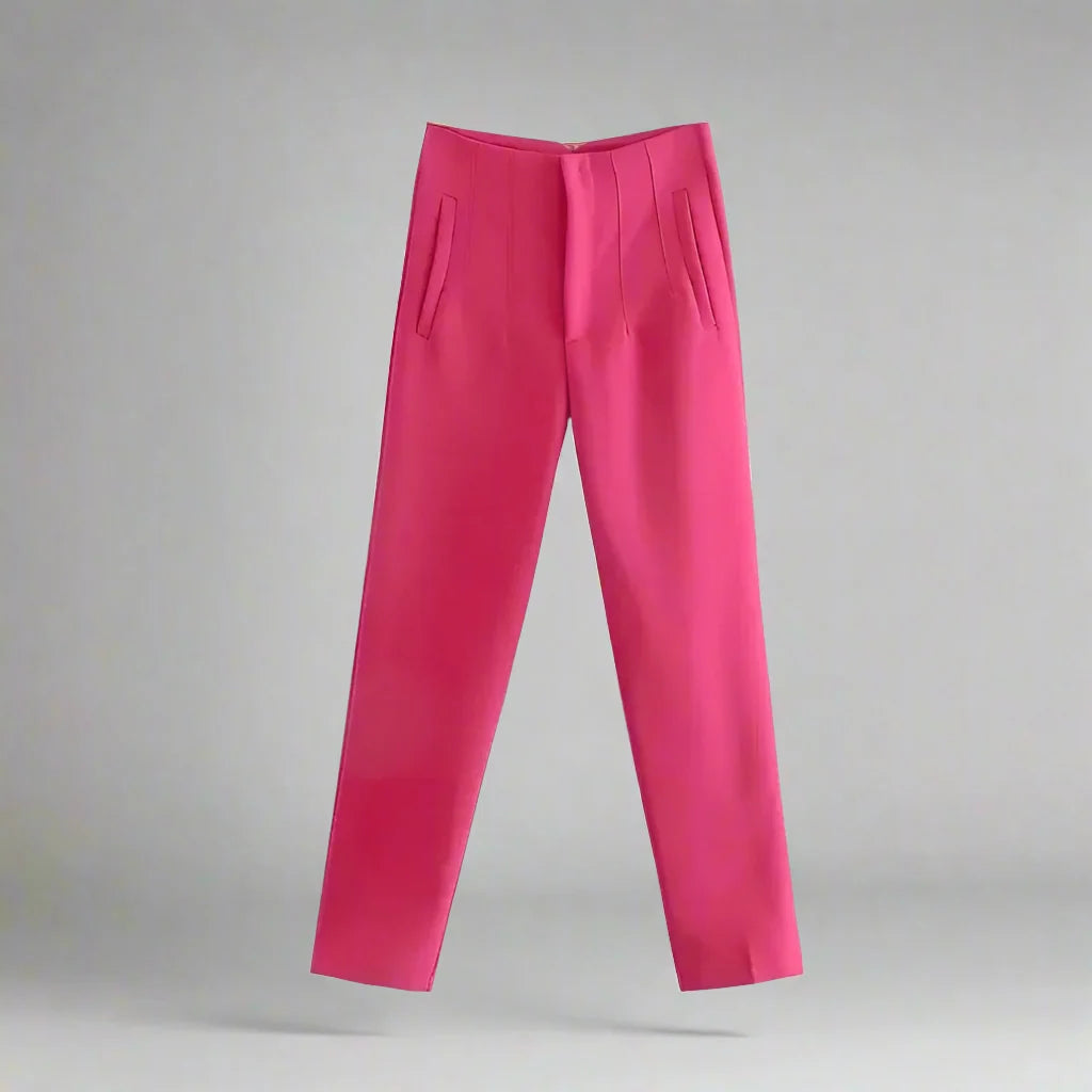 Women’s High Waist Slim Trousers