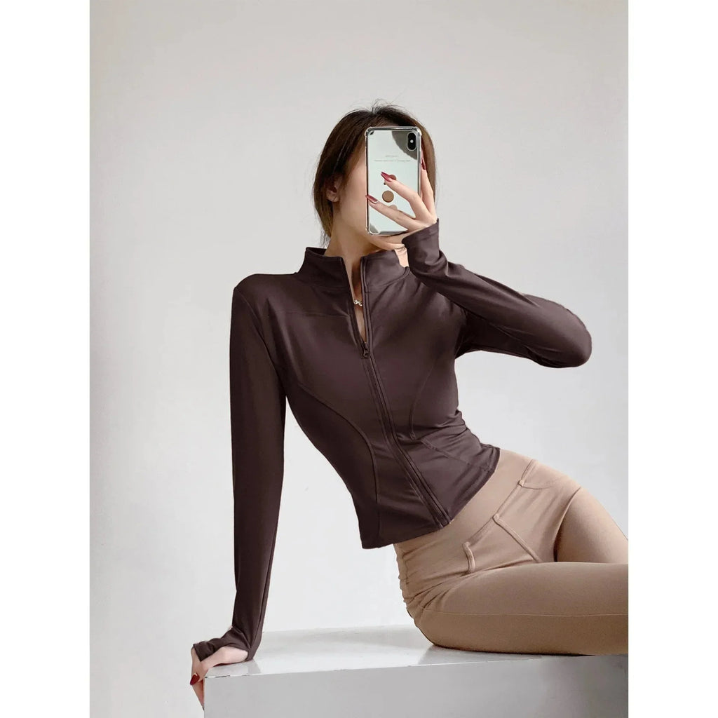 Sun Quick-Drying Zip-Up Sports Jacket Women S-3XL