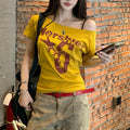 Women’s summer letter print t-shirt
