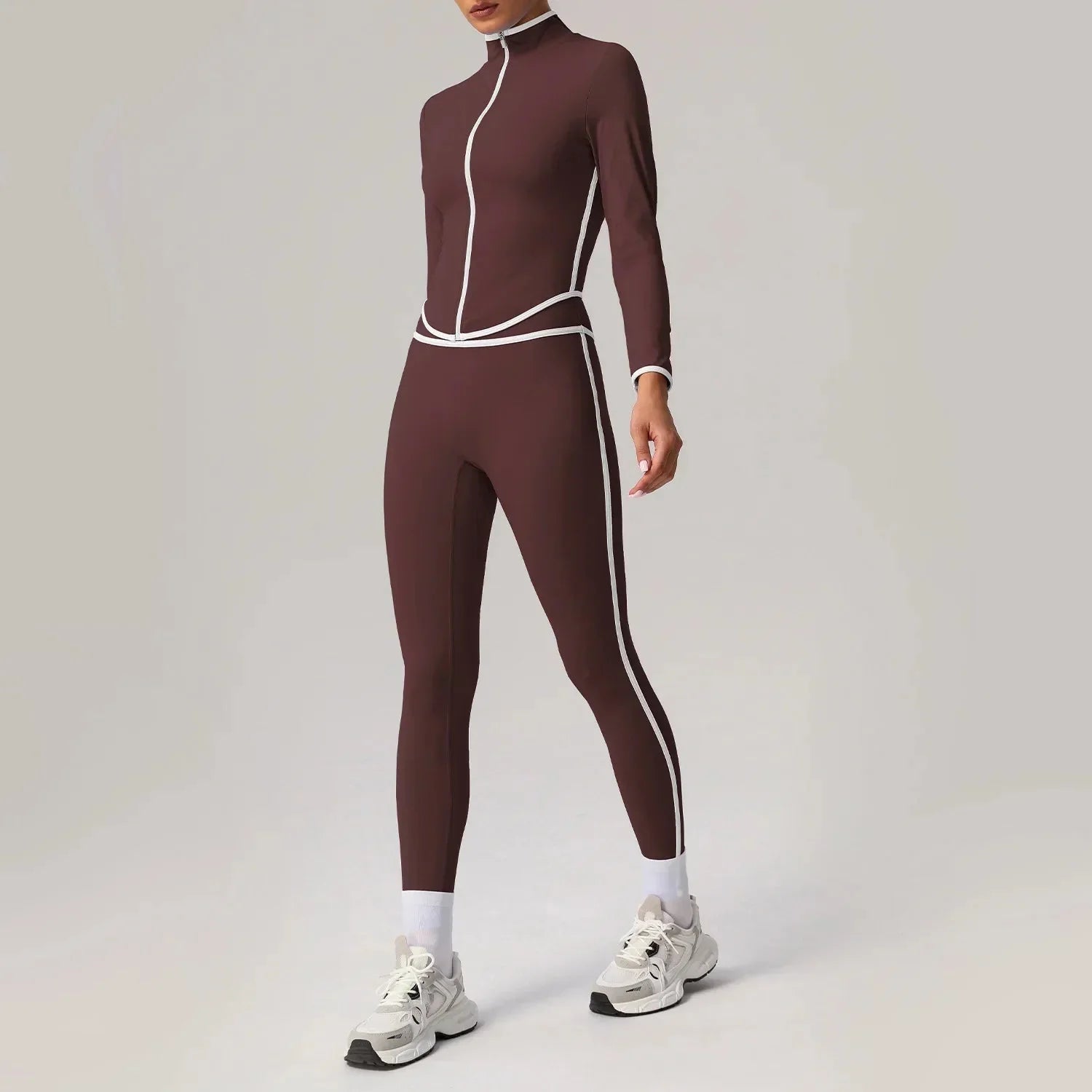 🖤 Seamless Yoga Set – High Waist, Hip-Lifting