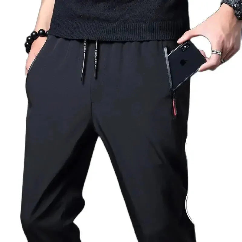 Men's Stretch Slim Fit Cargo Jogger Pants – Elastic Waist