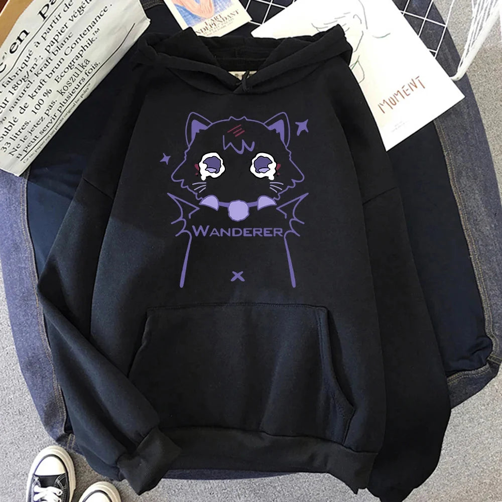 Genshin Impact Scaramouche Cat Hoodie