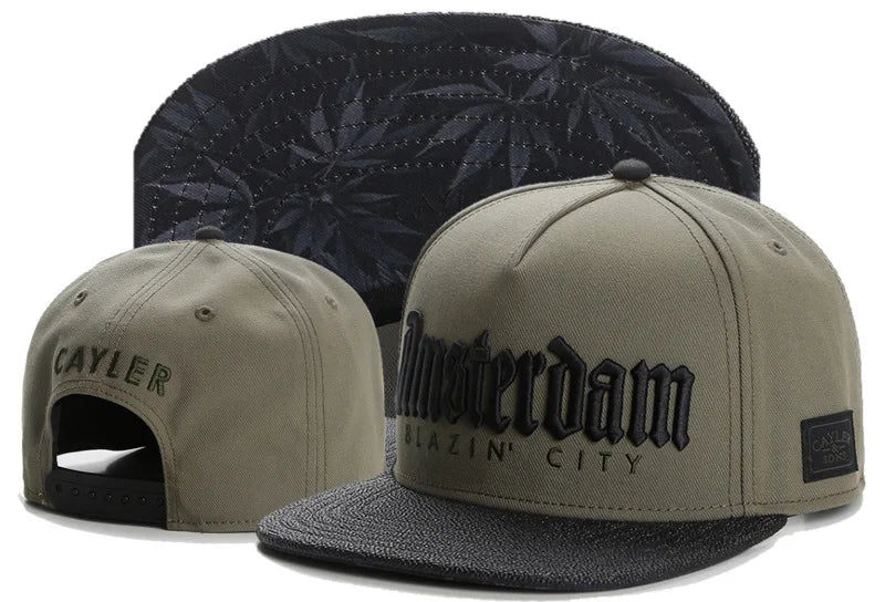 Skull Hand Snapback Hat – Flat Bill Adjustable Baseball Cap