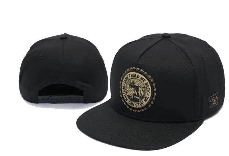 Skull Hand Snapback Hat – Flat Bill Adjustable Baseball Cap