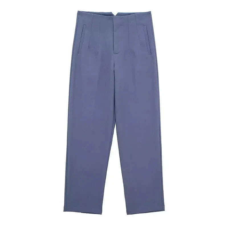 Women’s High Waist Slim Trousers