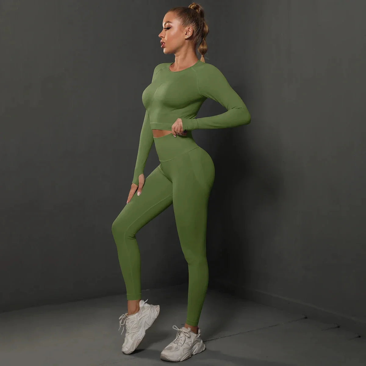 Women's Seamless Long Sleeve Yoga Top