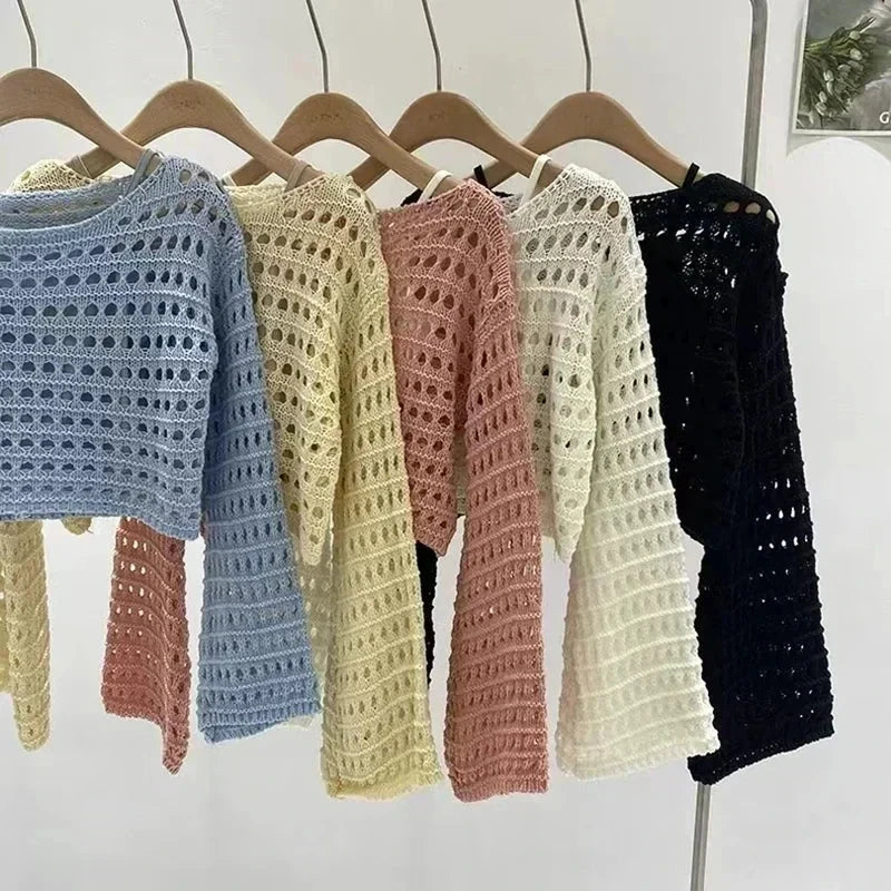 Women’s crochet knit beach cover up