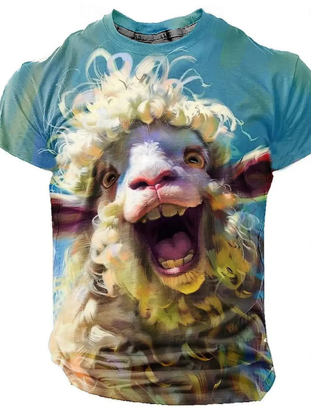 🦁  3D Animal Print Funny T-Shirt – Bold Summer Streetwear