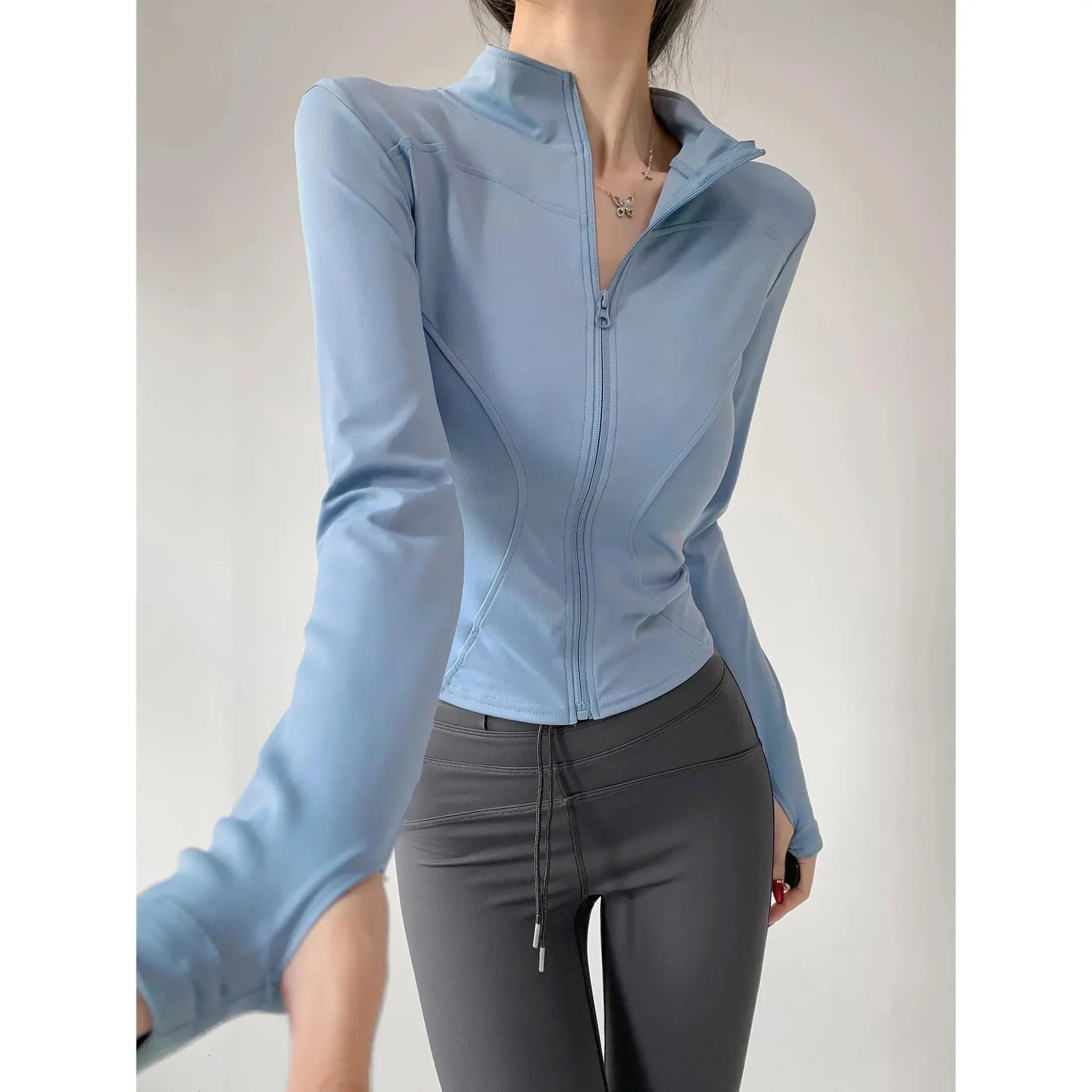 Sun Quick-Drying Zip-Up Sports Jacket Women S-3XL