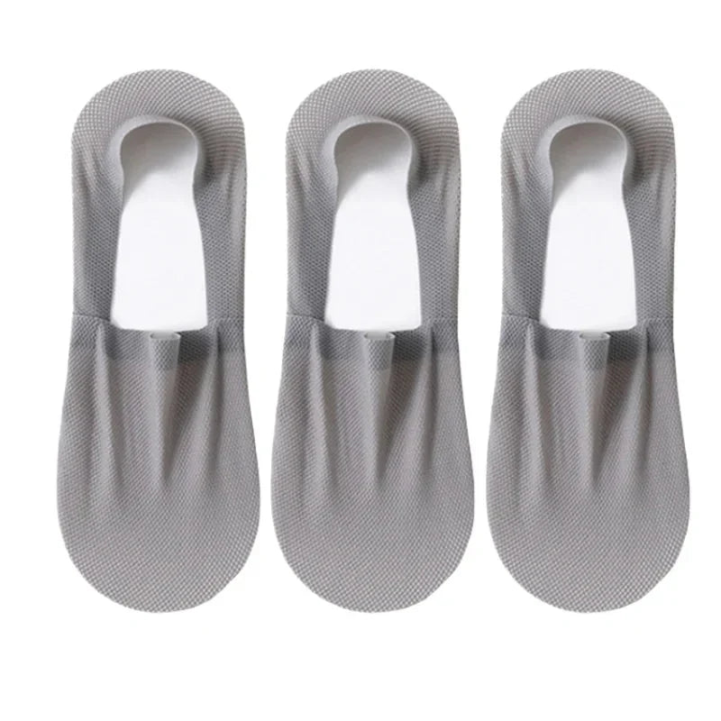 3-Pack Invisible Boat Socks – Breathable Low-Cut Socks